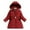 Red, variant on Hpgjzj Kids Girls Winter Warm Fleece Lined Jacket Coat Faux Hooded Puffer Coats Soft Thicken Overcoat