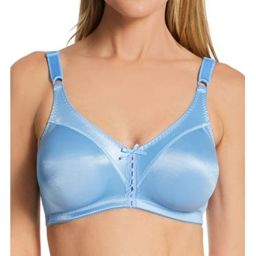 Women's Bali 3820 Double Support Cool Comfort Wirefree Bra (Blue Sky Ahead 36D)