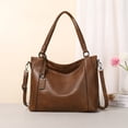 thumbnail image 3 of Sendefn Women Tote Bag Handbags Leather Hobo Shoulder Bags Top Handle Satchel Purse Set 2pcs, 3 of 8