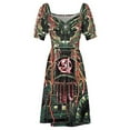 thumbnail image 4 of 311 TRANSISTOR GREEN VARIANT Sleeveless Dress Dress for girls women clothes, 4 of 5