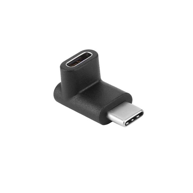 Ángulo de 90 grados USB 3.1 Tipo C Adaptador convertidor USB-C macho a hembra (B) Tmvgtek Componentes de Computadoras