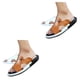 thumbnail image 3 of Sandalias de playa Sonducket para hombre estilo informal 2 piezas marrón blanco Talla 38, 3 of 6