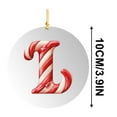thumbnail image 3 of Christmas 26 Letters Candy Cane Hanging Ornaments, Acrylic Christmas Tree Candy Cane Alphabet Decoration Pendant, Christmas Candy Cane Ornament Xmas Tree Hanging Decor, 3.9 Inch, 3 of 6
