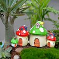 thumbnail image 3 of Adorno de jardín en miniatura, impermeable, popular, 3 tamaños, lindos accesorios de jardinería con forma de hongo para decoración del hogar, ahf, rosa, L, 3 of 5