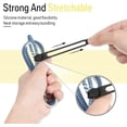 thumbnail image 3 of 40Pcs Silicone Cable Tie Strap, Adjustable Reusable Cable Organizer (5 Colors), 3 of 5