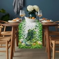 thumbnail image 2 of St. Patrick's Day Table Runner - 60 Inch Long, Kitchen Dining Table Runner Dresser Scarves, Farmhouse Green Boots Daisy Clovers Farmhouse Decor for Coffee Tables Wedding Party Banquet, 2 of 8