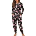 thumbnail image 4 of Tutolipy Christmas Sleepwear for Women Axolotl Snowflake Printed Pajamas Soft Pjs Set Long Sleeve Tops Jogger Pants Pajama Sets, S, 4 of 6