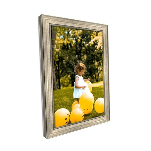 Traditional Champagne Silver Panel Picture Frame 2 inch