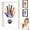 White, variant on Wooden Transparent Handprint Frame DIY Craft Keepsake Kit Acrylic Boards Paint Pens Shadow Box Display Wall Tabletop Memory Gift for Families Couples Pets Grandparents Home Decor