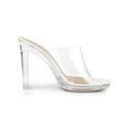 thumbnail image 5 of Allegra K Women's Sandals Block Heels Clear Platform Slides Sandals, 5 of 6