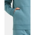 thumbnail image 4 of Athletic Works Men's & Big & Tall Men's Fleece Hoodie Sweatshirt, Sizes XS-4XLT, 4 of 5