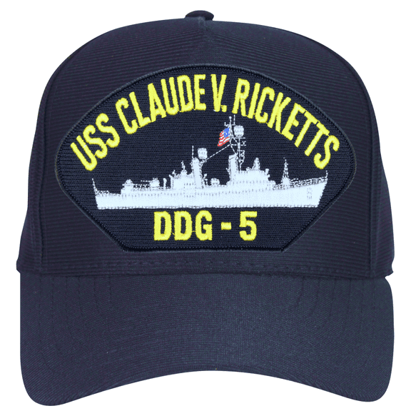 USS Claude V Ricketts DDG-5 Ball Cap