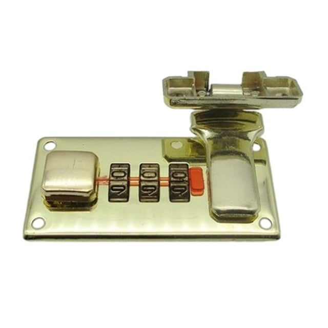 Lefu 1 Ensemble 65*29 mm Cadenas à Combinaison Boîte en Bois Cadenas Fixe Cadenas à Combinaison pour Valise