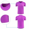 thumbnail image 4 of Men's Sports T-shirts Crewneck Short Sleeve Undershirt Casual Elastic Fitness Running Gym Workout Cool Exercise Athletic Tee, 4 of 7