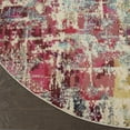 thumbnail image 4 of Nourison Celestial Abstract Pink/Multicolor 7'10" x round Area Rug, (8 Round), 4 of 8