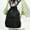 Black, variant on Fwttom Drawstring Backpack Large Capacity Backpack Leisure Fitness Outdoor Sports Multi Functional Solid Color Backpack