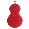 thumbnail image 1 of Matsuzay Cepillo de baño de silicona con forma de calabaza, depurador de platos, cepillo de baño para de cocina, esponjas de limpieza Suministros de limpieza para el hogar rojo, 1 of 3