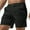 Black, variant on Men's Dress Shortssummer Casual Sports Solid Color Shorts Black