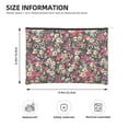 thumbnail image 3 of Hirioo Many Kind Of Flowers for Paper Reusable Cosmetic Bag Zipper Encouragement Travel Pouch Toiletry Bag for Women Girls, 3 of 7