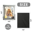 Elegant Ornate 5x7 Silver Glass Picture Frames Set (12 Pack), Ideal for