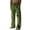 Green, variant on WREESH Men's Summer Beach Pants Cotton Linen Wide Leg Pants Printed Drawstring Sports Pants Casual Pants Green