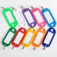 thumbnail image 1 of 12 pieces plastic IDkey tags split ring keyring accessories convenient and practical, 1 of 1