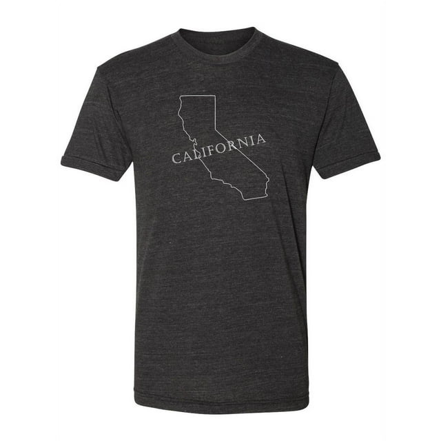 Gravity Trading Mens California State USA-Made Triblend Tee - Black - Medium