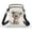 Clover Piano Pattern, variant on Shark Coral Pattern Polyester Adjustable Crossbody Bag Double Zipper Daily Commute or Casual Outings with Adjustable Strap