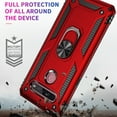 thumbnail image 3 of For LG K51s Shockproof TPU + PC Protective Case with 360 Degree Rotating Holder ( Black), 3 of 9