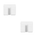 thumbnail image 4 of Cateissary Enchufe de teléfono móvil soporte de pared organizador caja de almacenamiento Control remoto montado en la pared soporte Blanco 2piezas, 4 of 6