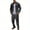 Dark Gray-Athletic-Men, variant on Zedker Men's 2 Piece Tracksuit Set Polo Athletic Sweatsuit Quarter Zip Jogging Long Sleeve Casual Sports Outfits