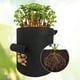 thumbnail image 5 of Bolsa de cultivo gruesa para papas, tamaño grande de 10 galones, color gris, hecha de fieltro de fibra química resistente. Ideal para huertos urbanos y jardinería., 5 of 7