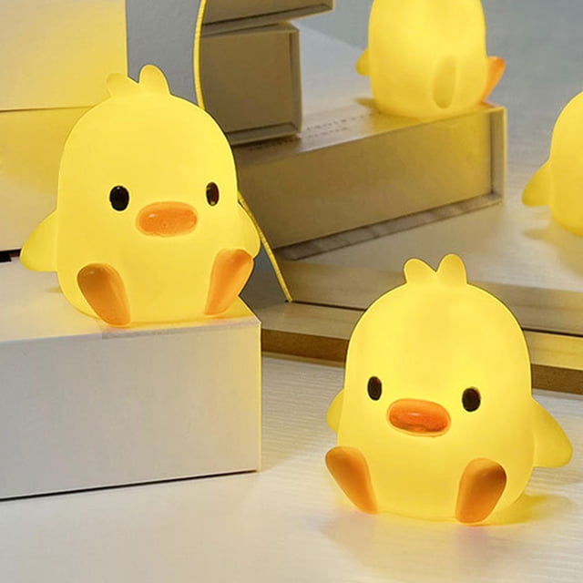 Pato/dinosaurio/hongo nocturna Luz de luz de luz cálida Lámpara de mesa portátil para adultos Niños para niños para habitaciones sala de estar sala de estar