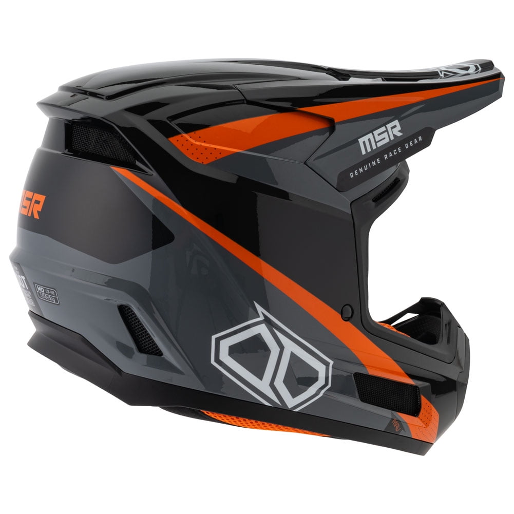 MSR™ Mav Inertia Dirt Bike Motocross Helmet w/MIPS X-Small Black/Grey/Orange