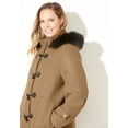 thumbnail image 4 of Catherines Women's Plus Size Wool Blend Toggle Peacoat, 4 of 4