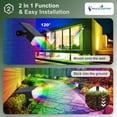 thumbnail image 5 of Solar Lights Outdoor Waterproof: IP65 Led Spot Light Decorations for Garden - Multicolor RGB Solar Powered for Yard - Dust to  Uplighting Landscape Pathway Drive Patios 6PC, 5 of 7