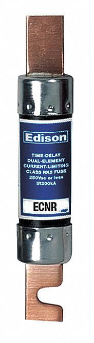 Edison ECNR-40 • 40 Amp 250V Slow Blow Dual-Element RK5 Cartridge Fuse Bussmann 