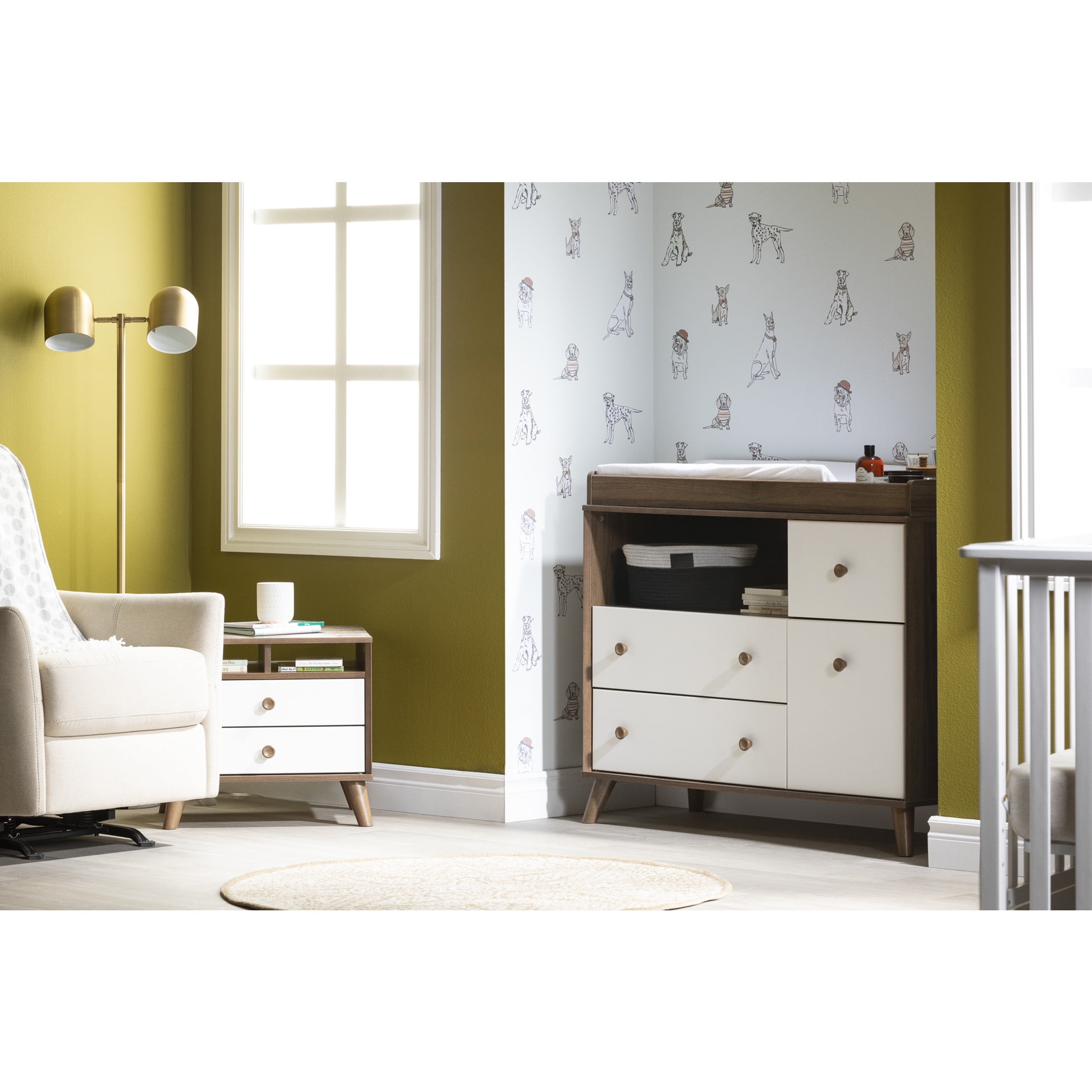 South Shore Yodi, Scandinavian Nusery, Changing table, Brown