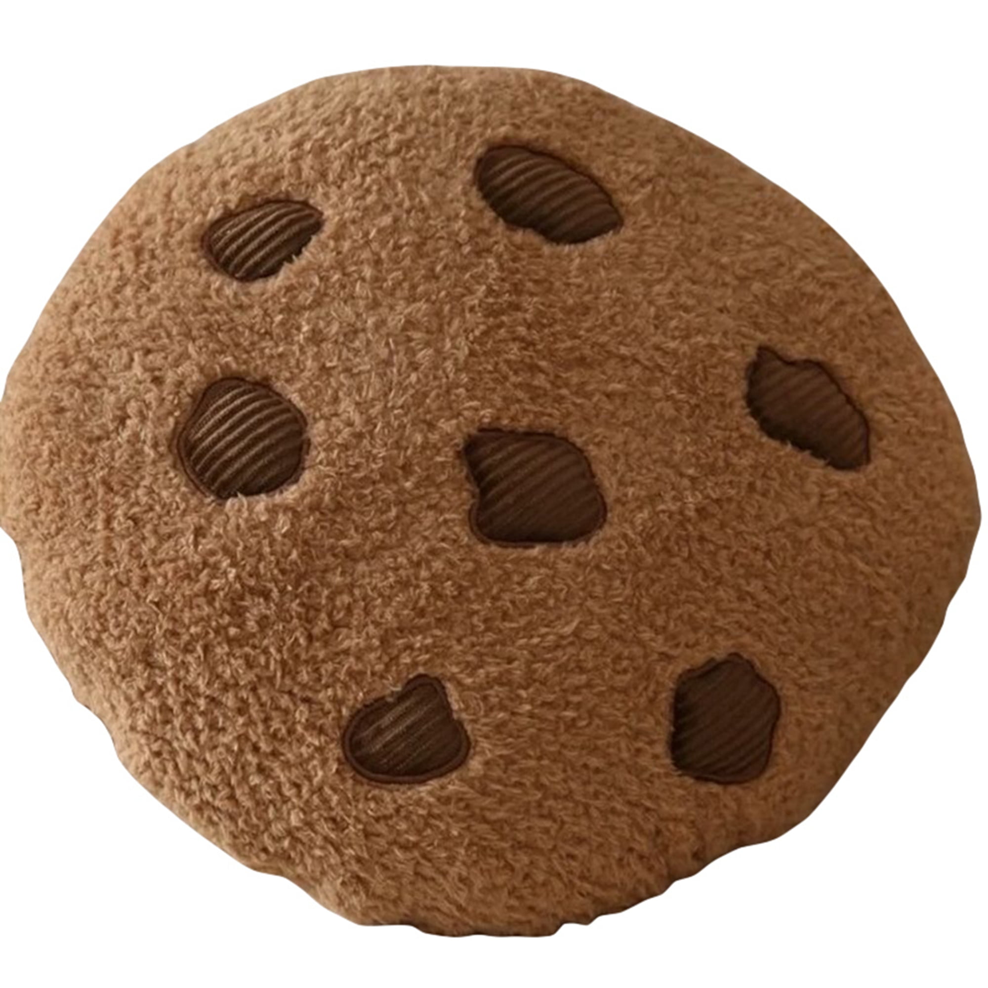 Cute Cartoon Biscuit Shaped Chocolate Round Pillow Memory Foam