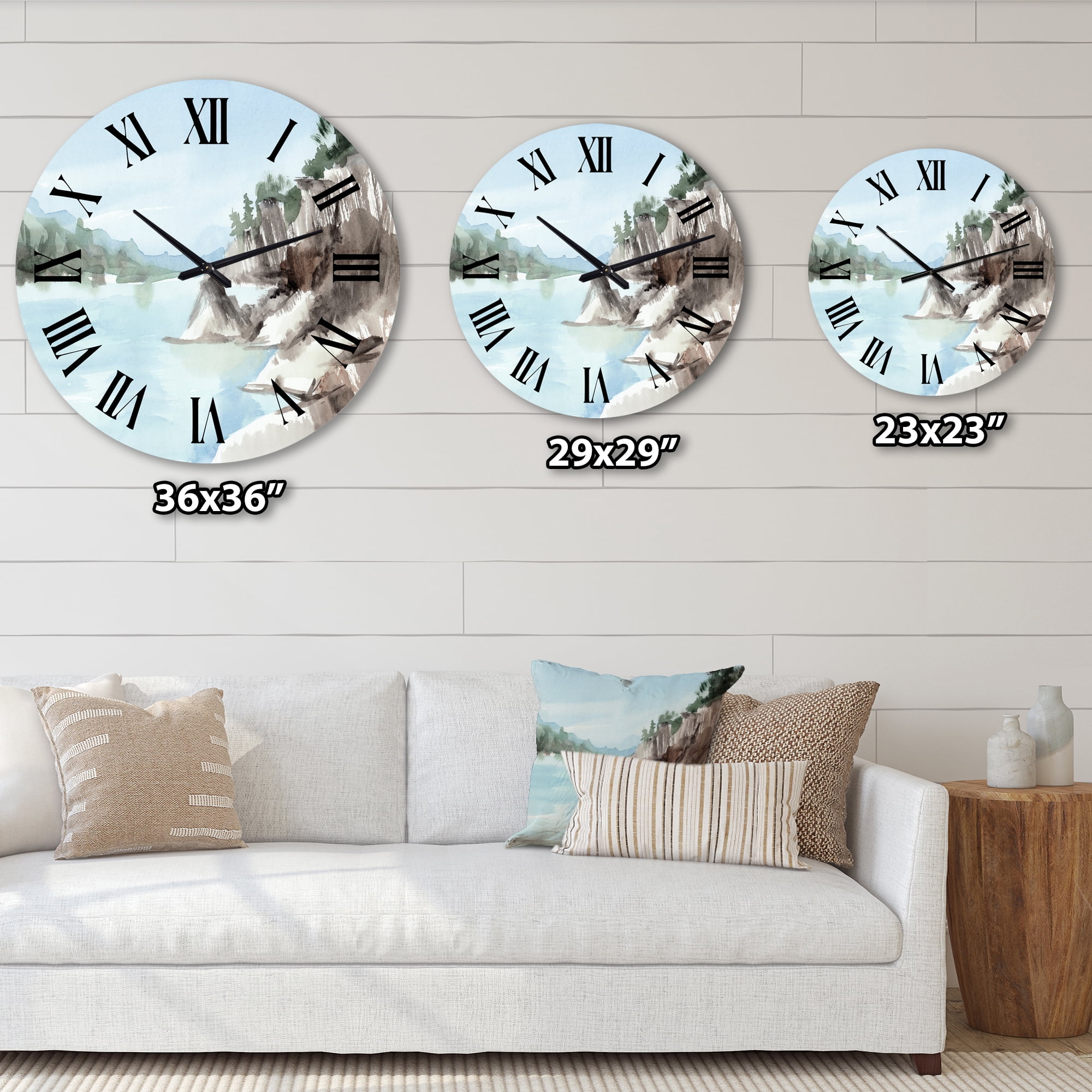 Designart 1 in Quartz Wall Clock