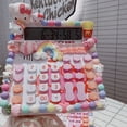 thumbnail image 2 of Hello Kitty-calculadora de diamante tridimensional para estudiantes, dispositivo con pantalla grande para hablar, energía Solar, Sanrio, regalo de aprendizaje, color rosa, 2 of 3