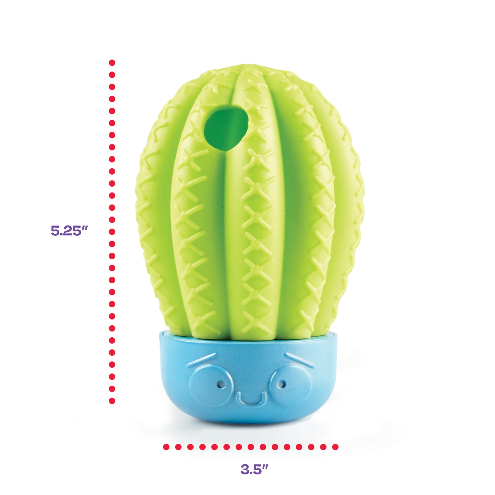 Brightkins Cactus Surprise Dog Puppy Treat Dispenser Dog Birthday