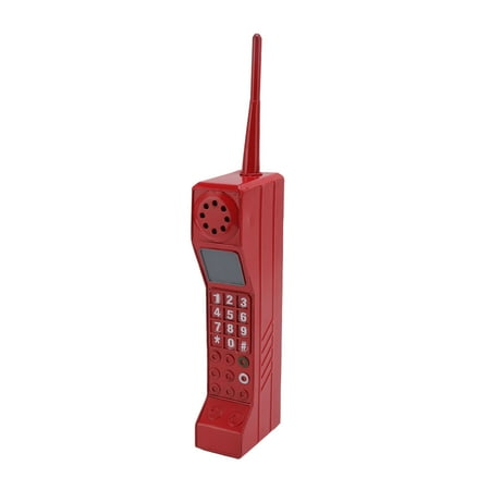 

Retro Brick Cell Phone Ornament Vintage Cellular Phone Model Simulation Photographic Props Stylized Ornaments[Red]