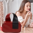 thumbnail image 5 of Bolsa de almacenamiento de cosméticos, bolsa de viaje para artículos de tocador, bolsa de acabado de pvc, bolsa de cosméticos con cremallera de color sólido para ocio, 5 of 5