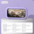 thumbnail image 6 of HOMEIORA 1PC Shower Phone Holder Waterproof 360 Degree Rotating Shower Phone Case Bathroom Wall Mount for iPhone 14 13 12 11 Pro Max XS XR, Max 6.8’ Phone - Romantic Purple, 6 of 6