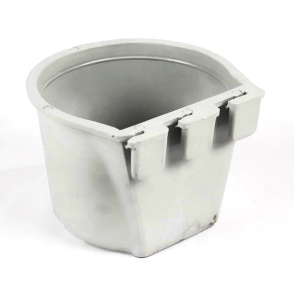 The ROP Shop Gray Cage Cup for Water & Feed for Rabbits, Hamsters, Poultry, Ducks, Birds, etc
