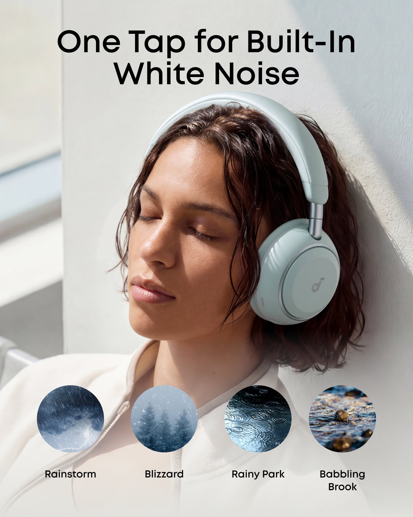 soundcore Space 2 by Anker, Active Noise Cancelling Headphones,Comfortable Fit, 50H Playtime, LDAC Hi-Res Wireless Audio, Dual Connection, Clear Calls, Bluetooth 6.1, Nap Mode, Wearing Detection