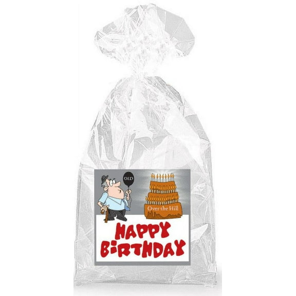 Very Old Over the Hill Happy Birthday Party Favor Bags with Ties - 12pack