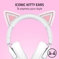 thumbnail image 3 of Razer Kraken Kitty V3 X Wired Kitty Headset for Gaming, 3.5mm, White, 3 of 13
