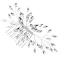 thumbnail image 2 of Bride Hair Comb Bridal Hair Piece Rhinestone Wedding Headpiece Hair Accessory, 2 of 9